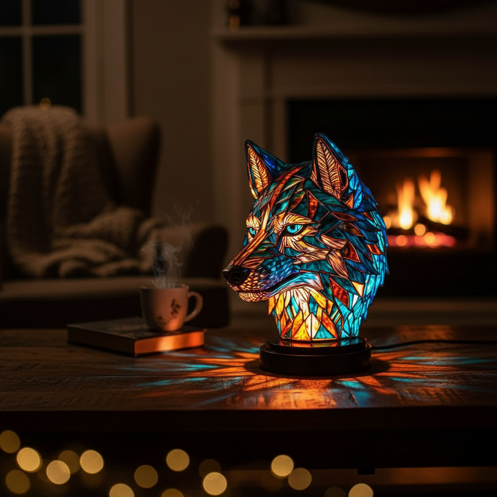 Pôvabná Lampa v Tvare Vlka Bo