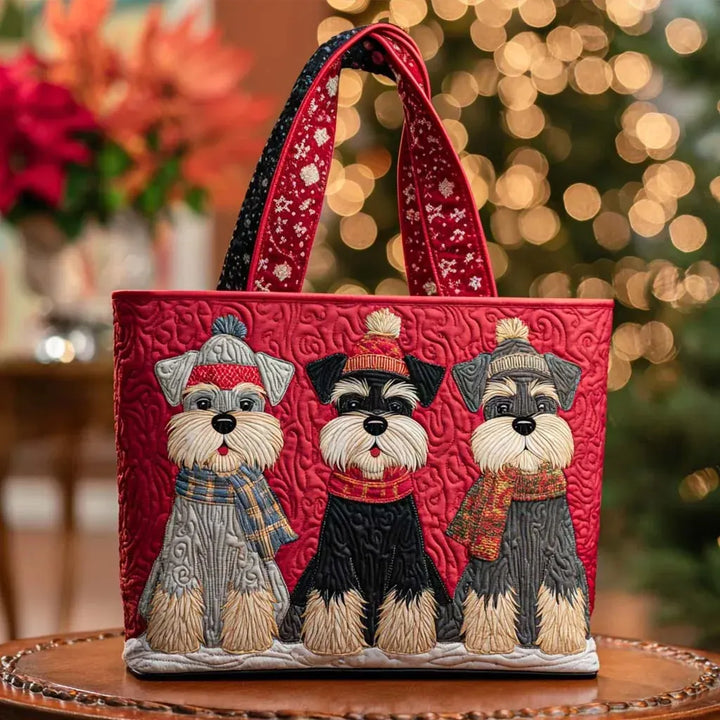 Ručne vyrobená taška - Trio Schnauzerov