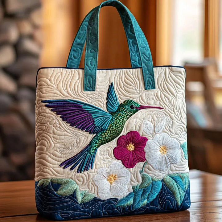Padded Bag - Kolibrík a Biela Kvetina