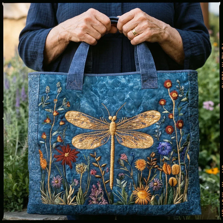 Padded Tote Bag - Zlatá vážka